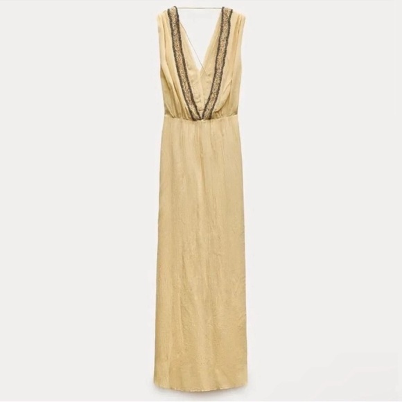 ZARA EMBROIDERED BEADED DRESS ZW COLLECTION NWT - Picture 6 of 14